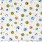 Preview: 0,50 MTR. ♥ SMILEY COLOURFUL BLAU JERSEY ♥
