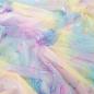 Preview: 0,5 MTR. ♥ SOFT TüLL GLITZER UNICORN BUTTERFLY MULTICOLOUR  ♥