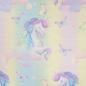 Preview: 0,5 MTR. ♥ SOFT TüLL GLITZER UNICORN BUTTERFLY MULTICOLOUR  ♥