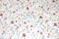 Preview: 0,5 MTR. ♥ RIPPSTRICK JERSEY SUMMER FLOWERS APRICOT ♥
