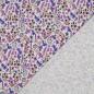 Preview: 0,5 MTR. ♥ RIPPSTRICK JERSEY AUTUMN FLOWERS LILA ♥