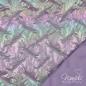 Preview: 0,5 MTR. ♥ RAINBOW SHINY ABGESTEPPTER JACKENSTOFF - FLUOREZIEREND ♥