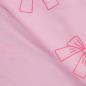 Preview: 0,5 MTR. GLITTER SCHLEIFCHEN PINK - FRENCH TERRY