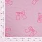 Preview: 0,5 MTR. GLITTER SCHLEIFCHEN PINK - FRENCH TERRY