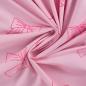 Preview: 0,5 MTR. GLITTER SCHLEIFCHEN PINK - FRENCH TERRY