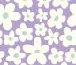 Preview: 0,5 MTR.  FLOWERS LAVENDEL JERSEY