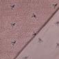 Preview: 0,5 MTR. ♥ TEDDY GESTICKTE BLÜMCHEN MAUVE ♥
