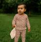 Preview: 0,5 MTR. ♥ RIPPSTRICK BIO JERSEY AUTUMN DAISIES BEIGE ♥