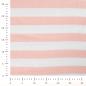 Preview: 0,5 MTR. ♥ FROTTEE BLOCKSTREIFEN ROSE - 100% BAUMWOLLE  ♥