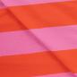 Preview: 0,50 MTR. XL STREIFEN ORANGE ROSA - FRENCH TERRY