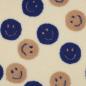 Preview: 0,5 MTR. ♥ TEDDY SMILEYS NATUR ♥