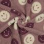 Preview: 0,5 MTR. ♥ TEDDY SMILEYS MAUVE ♥
