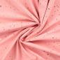 Preview: 0,50 MTR. ♥ GOLDEN BLUSH MAUVE FOIL JERSEY ♥