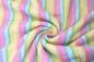 Preview: 0,5 MTR. ♥ FROTTEE MULTICOLOR STRIPES - 100% BAUMWOLLE  ♥