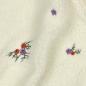 Preview: 0,5 MTR. ♥ TEDDY GESTICKTE BLÜMCHEN NATUR ♥
