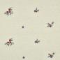 Preview: 0,5 MTR. ♥ TEDDY GESTICKTE BLÜMCHEN NATUR ♥