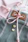 Preview: 1Mtr. ♥ Kunstleder Wildlederband DuNKELBLau - mit silbernen Dots ♥