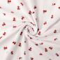 Preview: 0,5 MTR. ♥ MuSSELIN GESTICKTE KIRSCHEN ♥