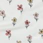 Preview: 0,5 MTR. ♥ WAFFEL STRICKJERSEY - FLOWERS PEACH/APRICOT ♥