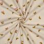 Preview: 0,5 MTR. ♥ RIPPSTRICK JERSEY NATURAL CROISSANTS ♥