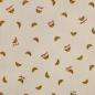 Preview: 0,5 MTR. ♥ RIPPSTRICK JERSEY NATURAL CROISSANTS ♥