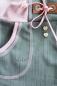 Preview: 1Mtr. ♥ Kunstleder Wildlederband DuNKELGRau - mit silbernen Dots ♥