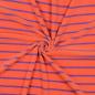 Preview: 0,5 MTR. ♥ FROTTEE STREIFEN ORANGE / LILA ♥