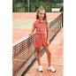 Preview: 0,5 MTR. ♥ FROTTEE STREIFEN ORANGE / LILA ♥