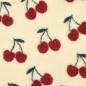 Preview: 0,5 MTR. ♥ TEDDY JACQUARD KIRSCHEN NATUR ♥