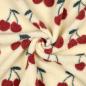 Preview: 0,5 MTR. ♥ TEDDY JACQUARD KIRSCHEN NATUR ♥