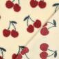 Preview: 0,5 MTR. ♥ TEDDY JACQUARD KIRSCHEN NATUR ♥