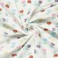 Preview: 0,5 MTR. ♥ MuSSELIN HERZBLUMEN ♥
