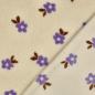 Preview: 0,5 MTR. ♥ TEDDY KUSCHEL DAISY BLÜMCHEN NATUR ♥