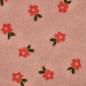 Preview: 0,5 MTR. ♥ TEDDY KUSCHEL DAISY BLÜMCHEN PUDER ♥