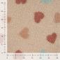 Preview: 0,5 MTR. ♥ TEDDY KUSCHEL PASTEL HERZEN ♥
