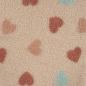 Preview: 0,5 MTR. ♥ TEDDY KUSCHEL PASTEL HERZEN ♥