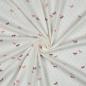 Preview: 0,5 MTR.  ♥ BAUMWOLLJERSEY POINTOILLE Lochstickerrei -SCHLEIFCHEN ♥