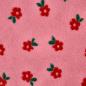 Preview: 0,5 MTR. ♥ TEDDY KUSCHEL DAISY BLÜMCHEN ROSA ♥