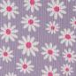 Preview: 0,5 MTR. ♥ RIPPSTRICK JERSEY DAISIES FLIEDER ♥