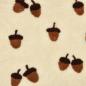 Preview: 0,50 MTR. ♥ TEDDY COZY ACORNS EICHELN ♥