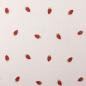 Preview: 0,5 MTR. ♥ MuSSELIN GESTICKTE ERDBEEREN ♥