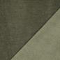 Preview: 0,50 MTR. ♥ FEINCORD DOUBLEFACE FLEECE KHAKI STRETCH ♥
