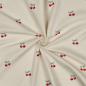 Preview: 0,5 MTR. FLANNEL CHERRIES 100% BAUMWOLLE
