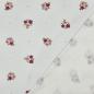 Preview: 0,5 MTR. FLANNEL BLÜMCHEN NATUR 100% BAUMWOLLE