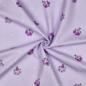 Preview: 0,5 MTR. FLANNEL BLÜMCHEN FLIEDER 100% BAUMWOLLE