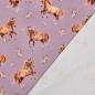 Preview: 0,50 MTR.  ♥ PFERDETRAUM LAVENDEL DIGITAL JERSEY ♥