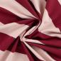 Preview: 0,50 MTR. XL STREIFEN BEERE HELLROSE - FRENCH TERRY