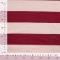 Preview: 0,50 MTR. XL STREIFEN BEERE HELLROSE - FRENCH TERRY