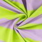 Preview: 0,50 MTR. XL STREIFEN FLIEDER LIME - FRENCH TERRY