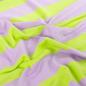 Preview: 0,50 MTR. XL STREIFEN FLIEDER LIME - FRENCH TERRY